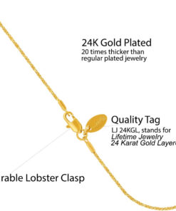 Gold Plated Twisted Box Chain Anklet