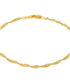 Gold Plated Whisper Chain Anklet