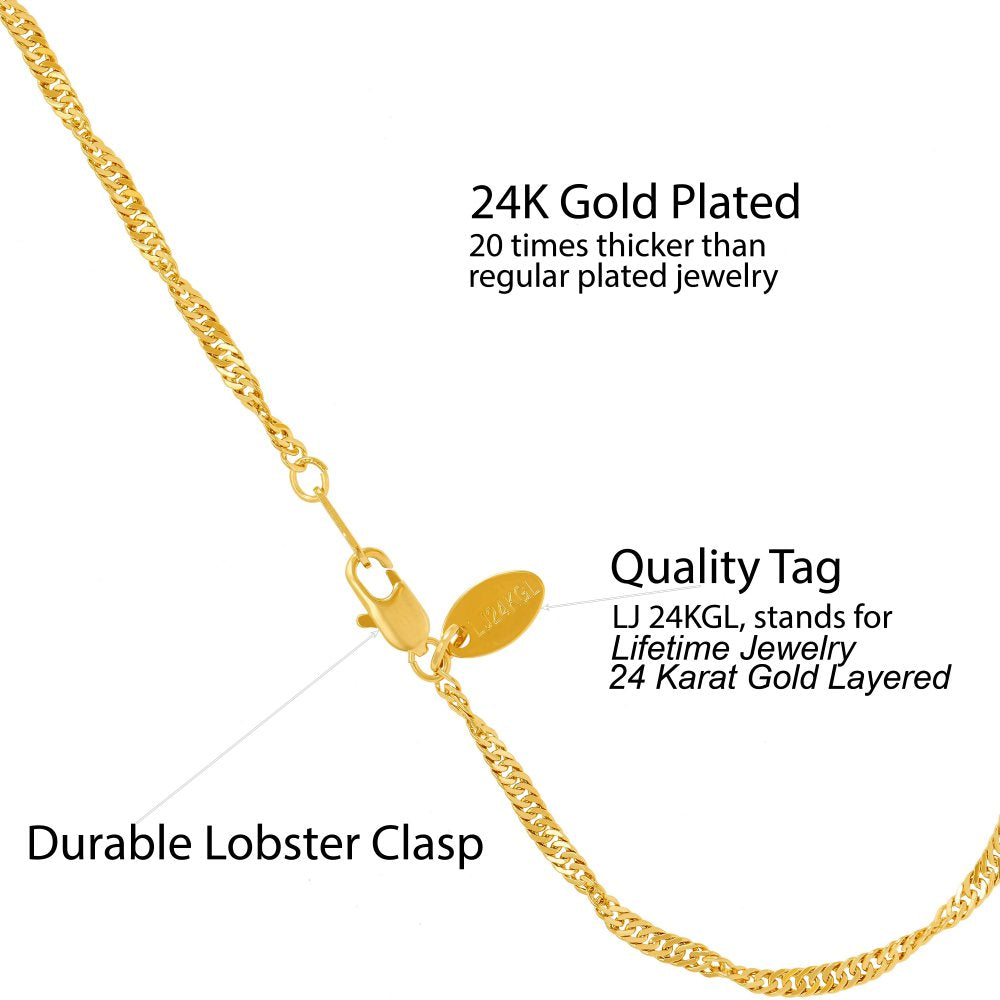 Gold Plated Whisper Chain Anklet