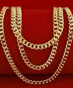 Gold Plated Necklace 2.2mm Curb Link Chain