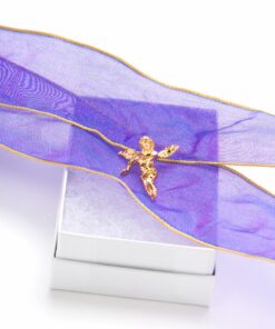 Gold plated Cherub Angel, Pendant Necklace in a box