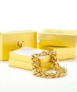 Gold Plated 15mm Cuban Link Bracelet with boxes