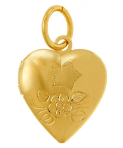 Gold Plated Tiny Heart Locket Pendant